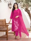 Sargam By Ossm Mal Chanderi Kurti With Bottom Dupatta
